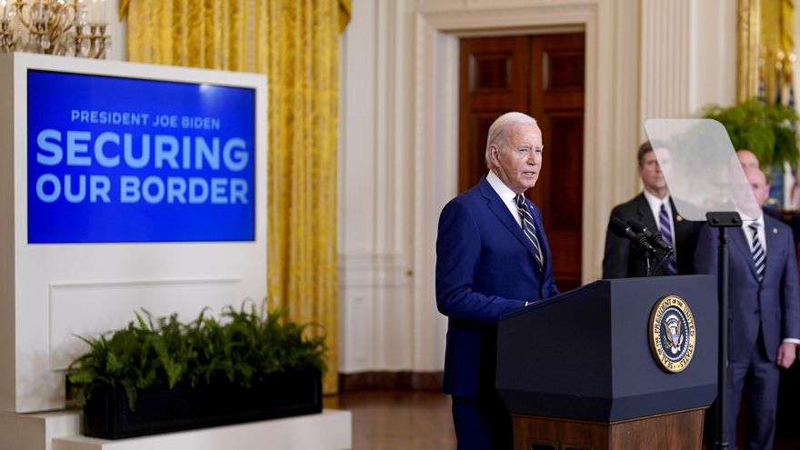 "Trabajamos con México, en lugar de atacarlos", dice Biden sobre la nueva orden migratoria