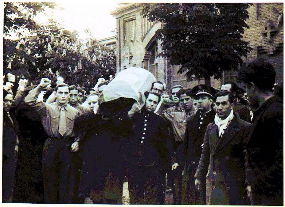 Entierro del capitán de Ingenieros Carlos Faraudo en Madrid, 9 de mayo de 1936.