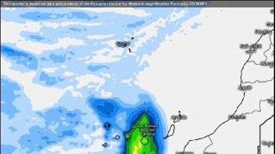 Una depresión de origen tropical afectará a las islas este martes