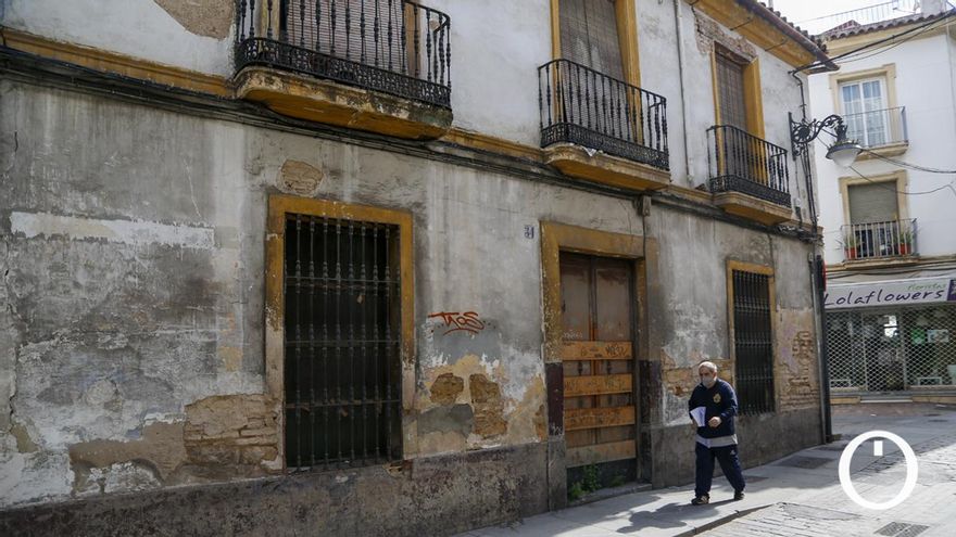 Las casas y solares en mal estado y en ruinas ocupan 22.443 metros cuadrados del Casco Histórico de Córdoba