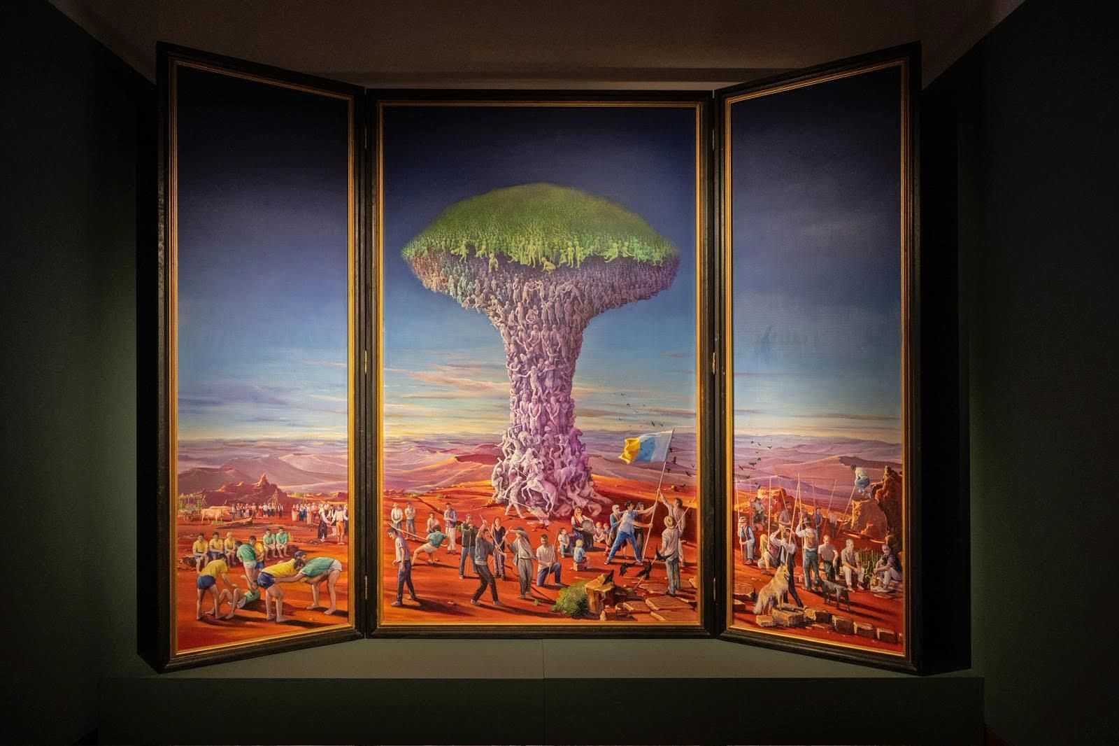 Luis Morera inaugura la exposición ‘Ach Guañac. Geografías del vínculo’ en el Espacio Cultural de Santa Cruz de La Palma.