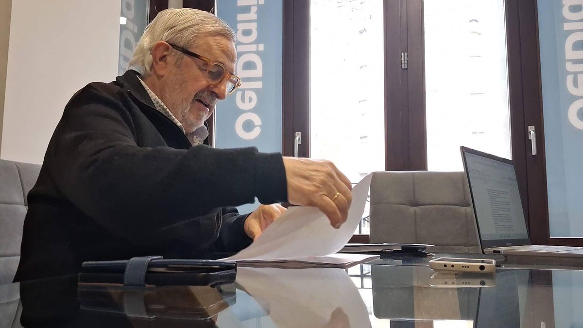 Paco Pellicer en un momento de la entrevista