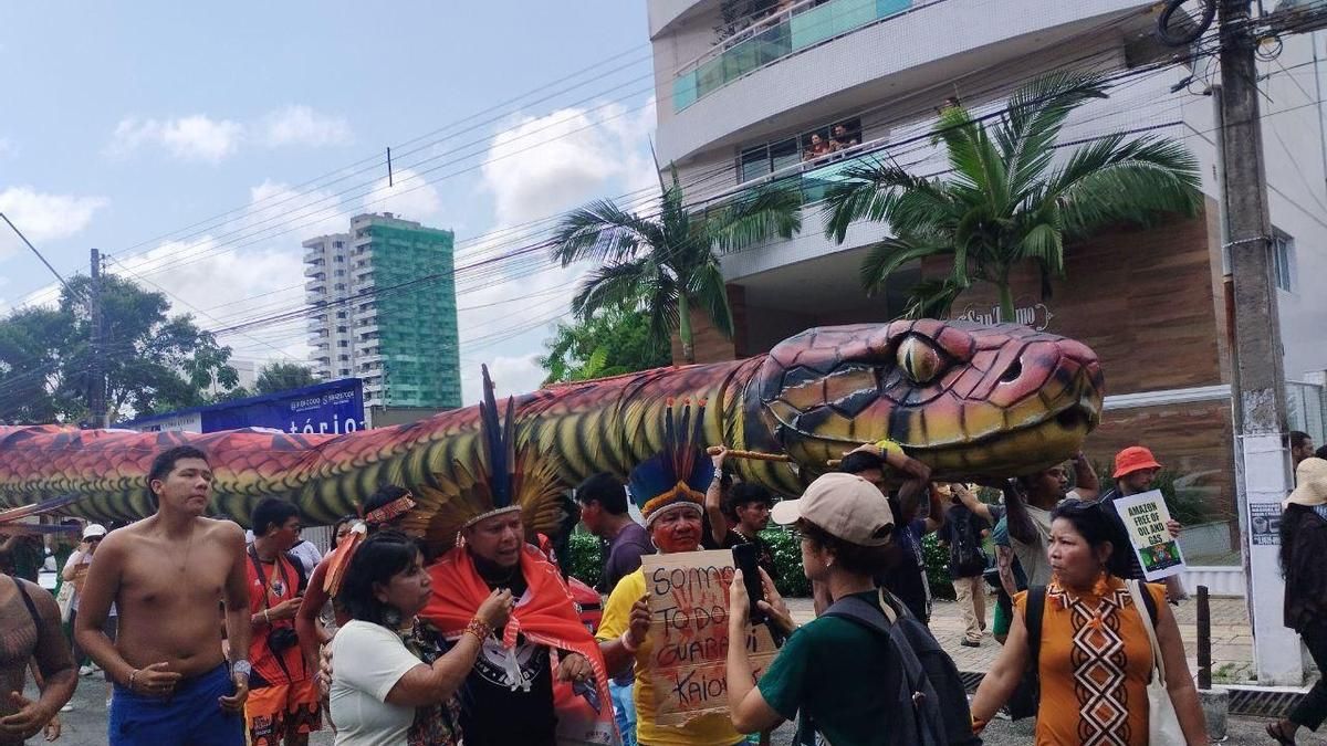 La marcha indígena 'A resposta somos nós'.