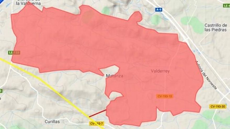 La extensión de 2.107 hectáreas en la que se instalarían los parques solares, que suman más de 800.