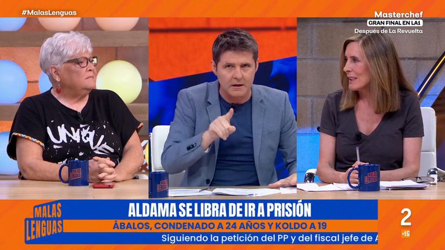 Cintora frena en seco a una colaboradora en RTVE por su 'patinazo' sobre Aldama: "¡Bulos no, esto es 'Malas lenguas'!"