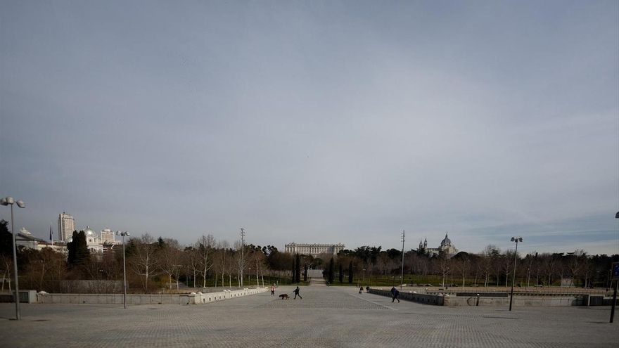 vista inmediaciones puente rey febrero 2024 madrid espana puente rey