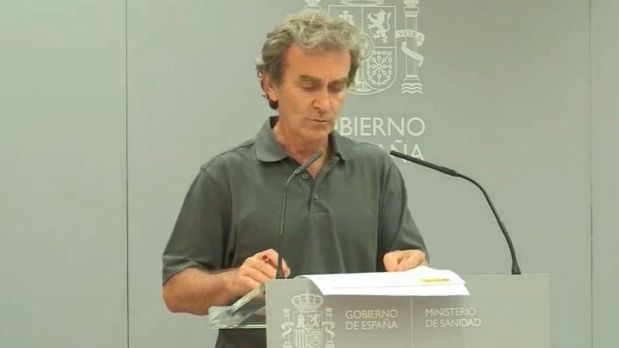 Fernando Simón durante su comparecencia ante la prensa tras la reunión del Comité de Gestión Técnica del coronavirus.
