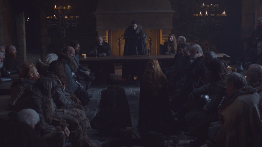 Jon perdona a las casas traidoras ante la desaprobación de Sansa