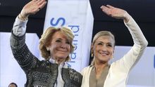 Aguirre y Cifuentes, durante un acto del PP.