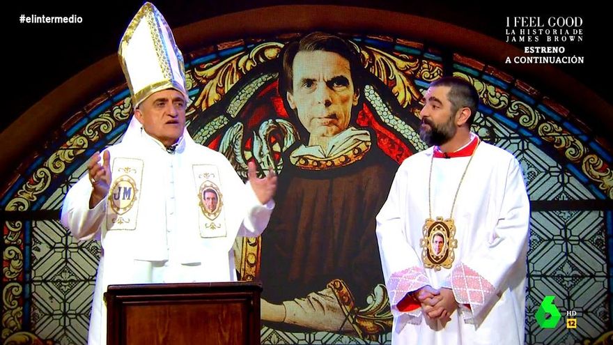 'El Intermedio' anuncia una nueva "misa Aznariana" en laSexta tras la querella de Abogados Cristianos contra Wyoming