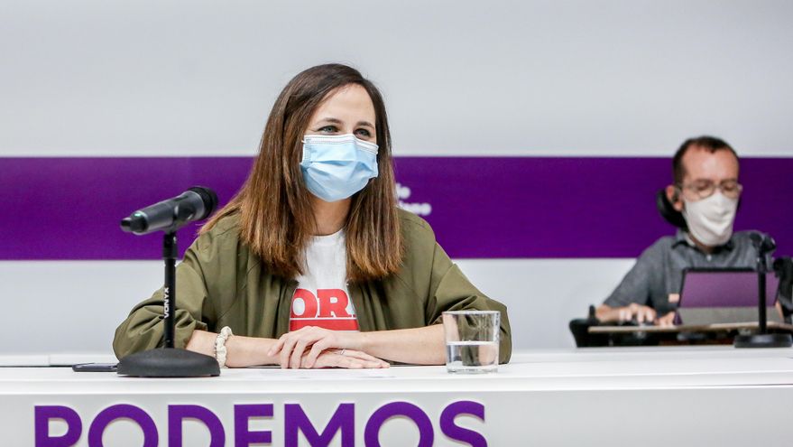 Archivo - La secretaria general de Podemos, Ione Belarra, en el Consejo Ciudadanos Estatal (CCE) del partido, en la sede de Podemos, a 17 de diciembre de 2021, en Madrid (España).