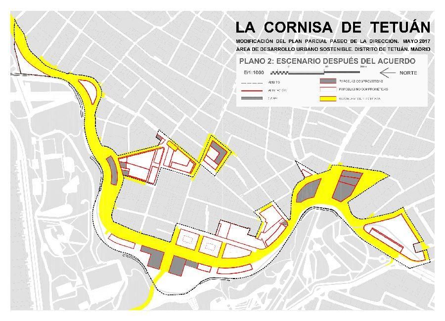 La cornisa de Tetuán según el planeamiento
