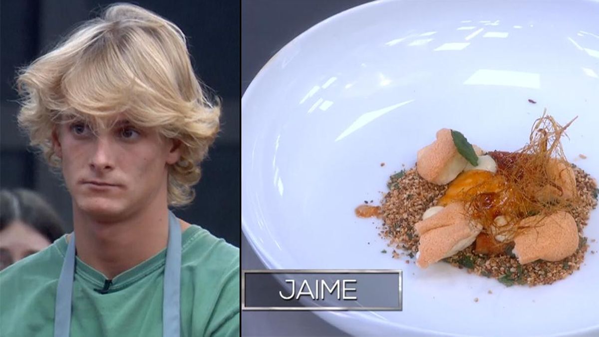 Jaime y el merengue que elaboró para ser repescado en 'Next Level Chef'