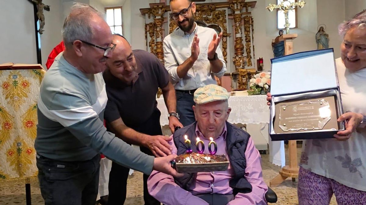 Los cien años de Maximino Fidalgo Lorenzana y los honores de su pueblo, Antimio de Abajo