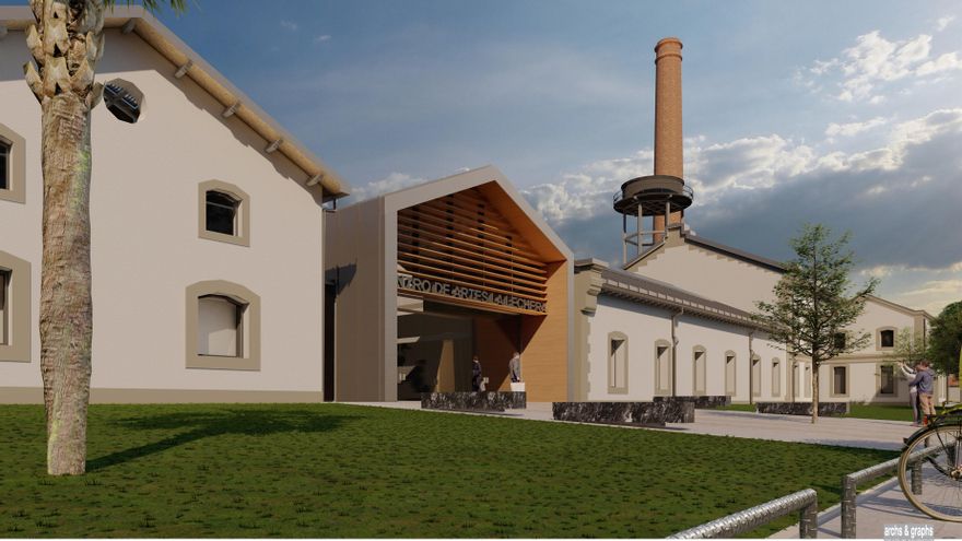 Infografía del futuro centro cultural de La Lechera