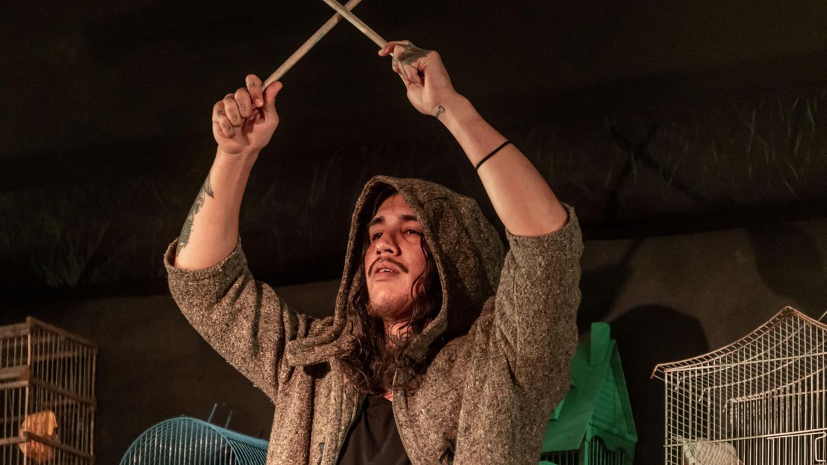 Momento de la obra teatral 'Cuentos desde la celda'. ACFIPRESS.