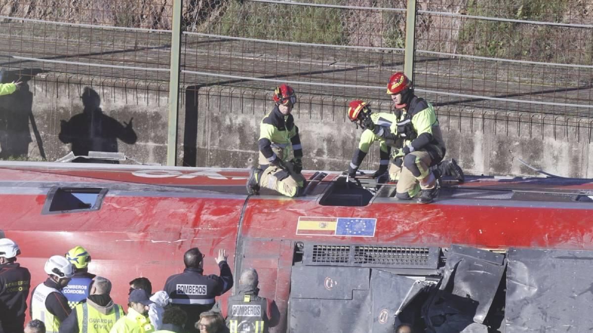 Las imágenes del accidente ferroviario de Adamuz