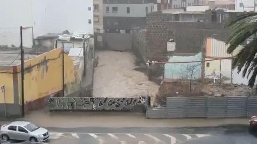 Calle Fernando Guanarteme junto a la plaza América, Las Palmas de Gran Canaria