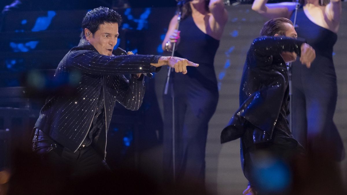 Chayanne en un momento de su concierto.