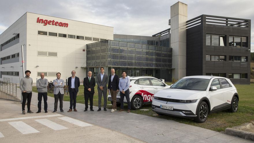 Visita del alcalde a la empresa Ingeteam , Ciudad de la innovación, Sarriguren.