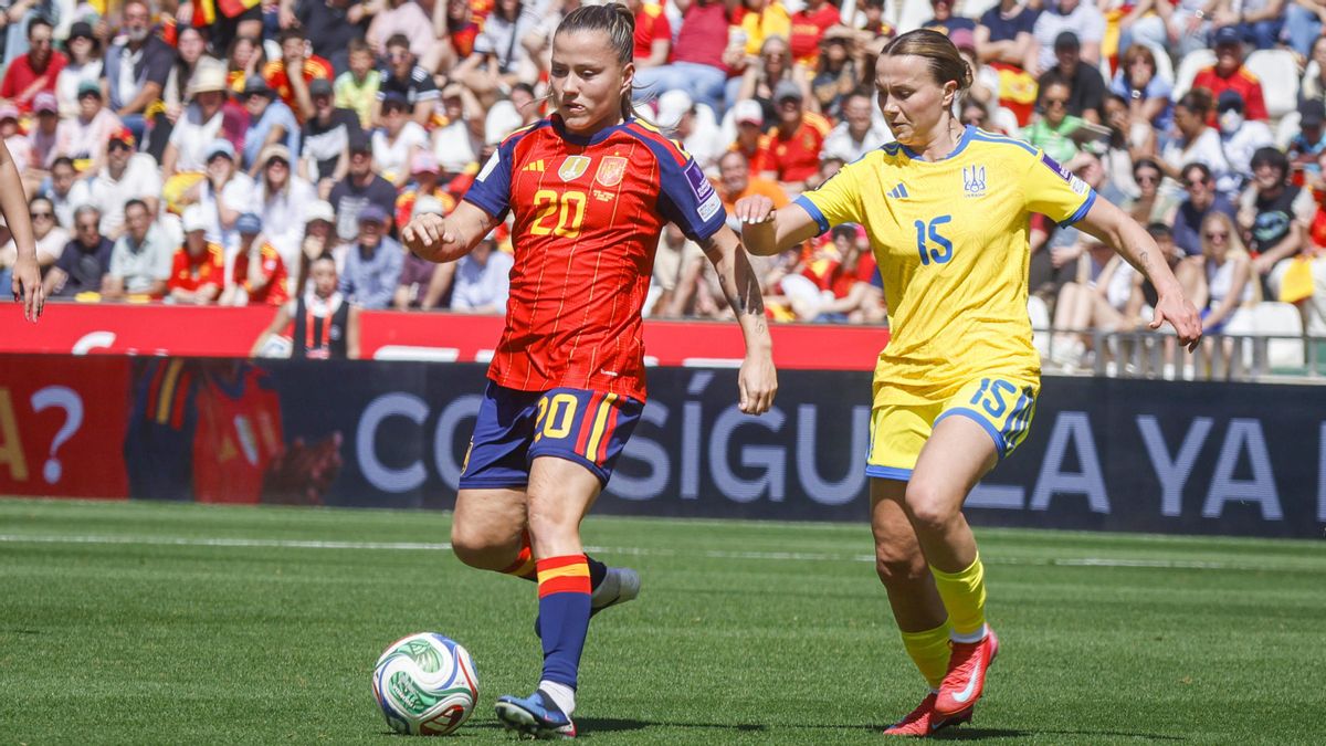 El partido de la selección femenina España - Ucrania
