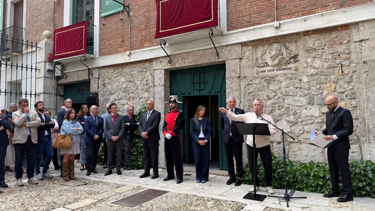 Acto de la semana pasada en la casa-museo de Cervantes.