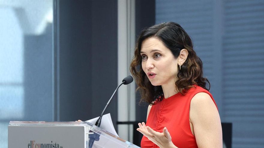 La presidenta de la Comunidad de Madrid, Isabel Díaz Ayuso, interviene en el II Gran Foro de Salud de elEconomista