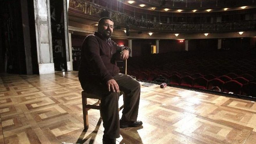 Javier Muñiz en 'su' escenario. / Juan Lázaro / ICAL