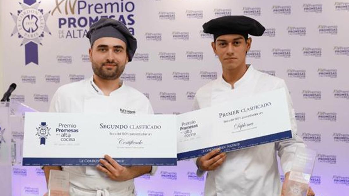 Un estudiante de Lanzarote gana el premio Le Cordon Bleu a la promesa de la cocina