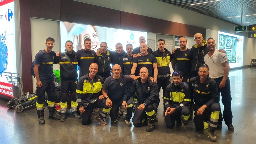 “Había escenarios inimaginables incluso para nosotros”, dicen los bomberos de Gran Canaria desplazados a Valencia