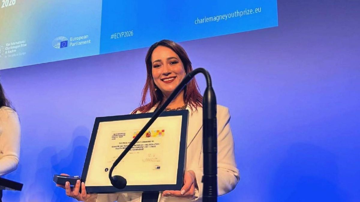 La estudiante de la ULE Daniela Orozco, distinguida con el Premio Europeo Carlomagno de la Juventud