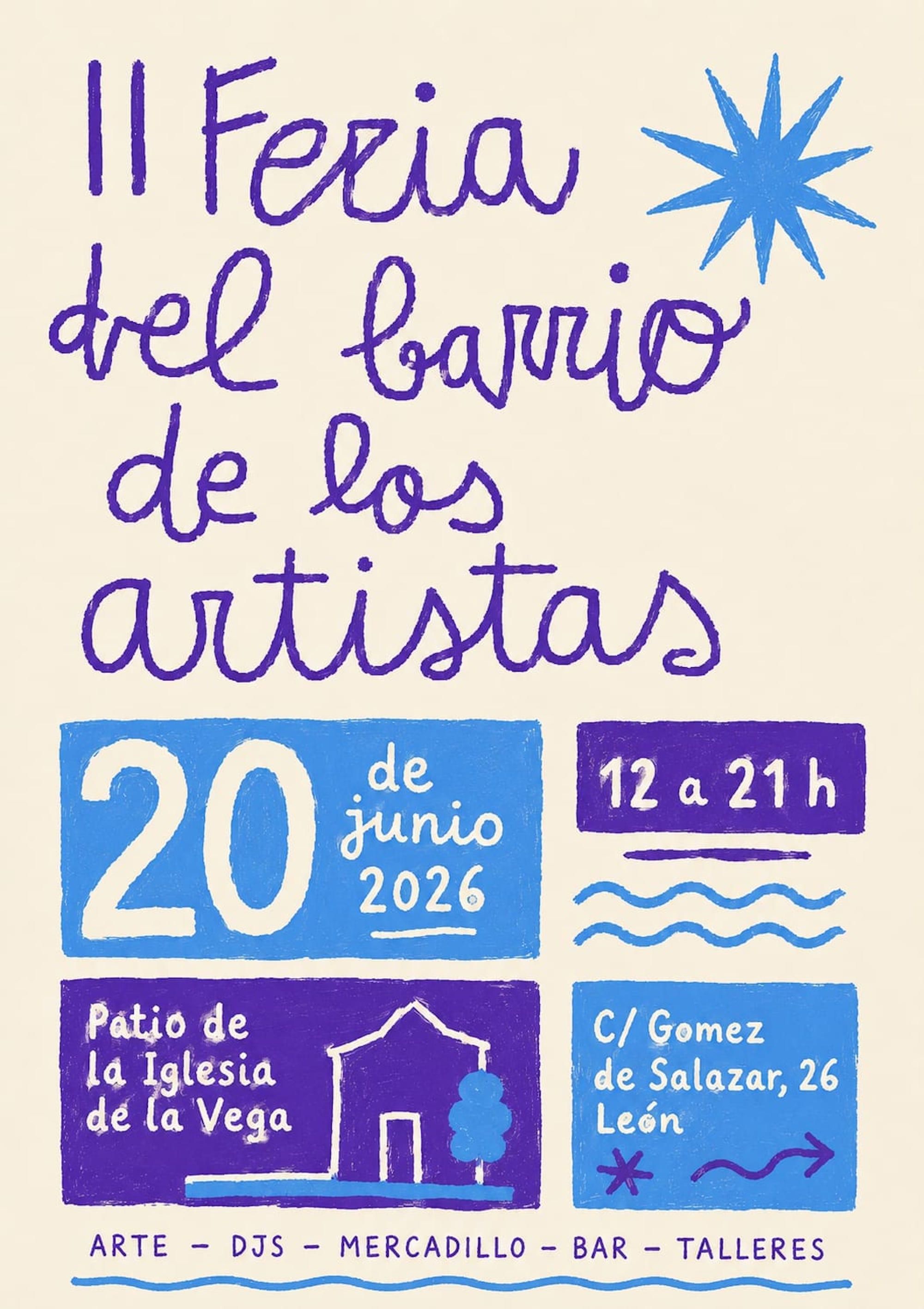 Cartel de El Barrio de los Artistas León Oeste.
