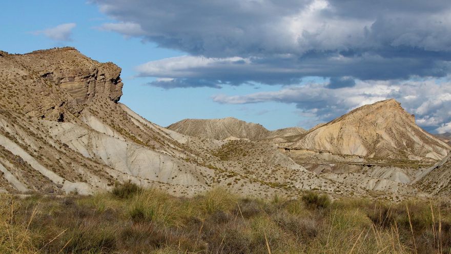 Paisajes de Tabernas. En todo el espacio natural se han rodado multitud de películas.