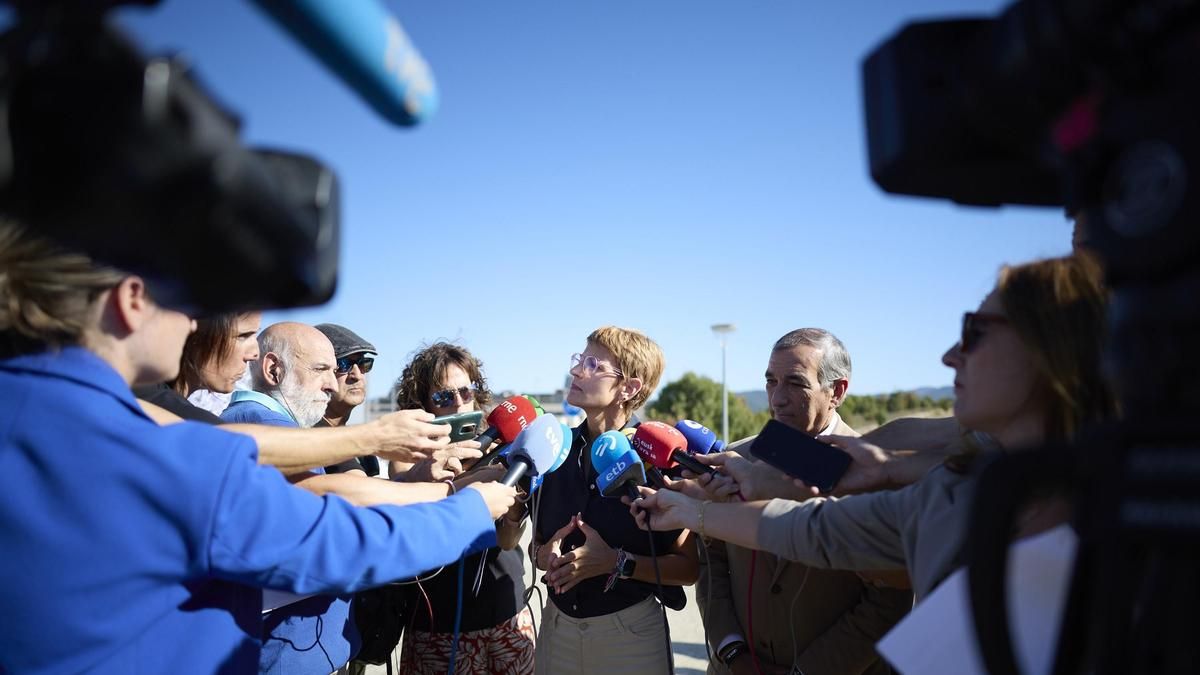 Chivite muestra su "sorpresa" por las declaraciones de Geroa Bai sobre Belate: "Nada tienen que ver con lo que dijo en la reunión"