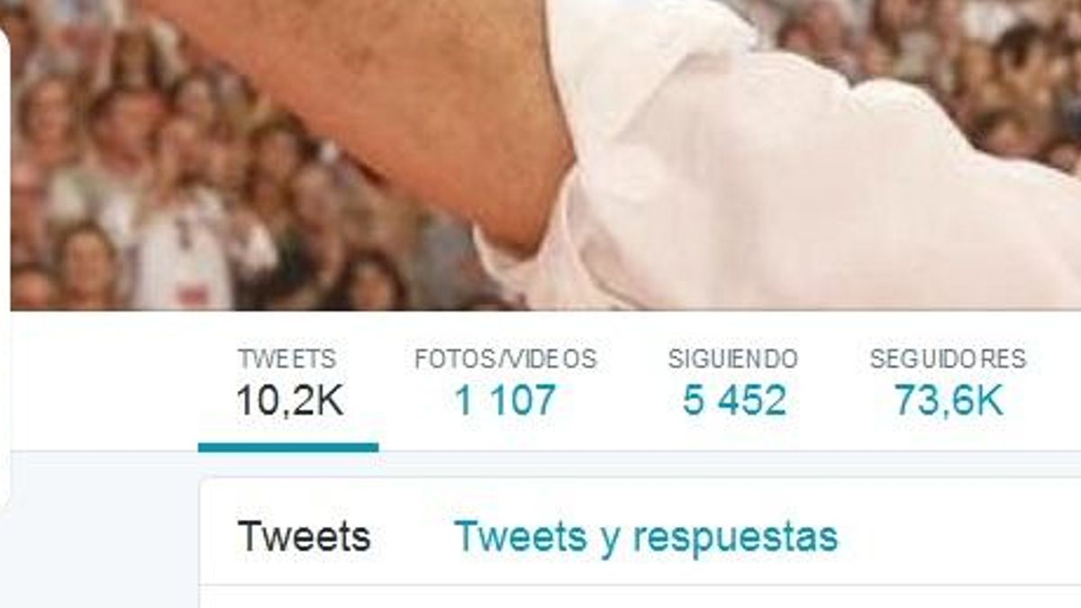 Pantallazo de la cuenta de Twitter de Pedro Sánchez.