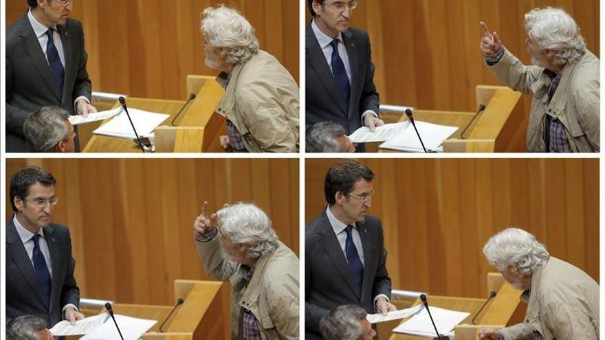 El día que Beiras golpeó el escaño de Feijóo por sus vínculos con el narco Marcial Dorado: "¡Tenga un poco de decencia!"