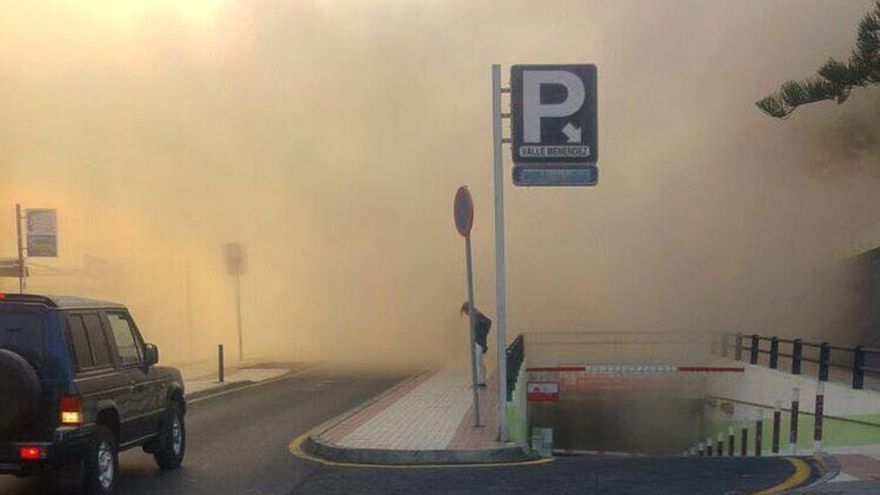 Derrumbe de un edificio en Los Cristianos