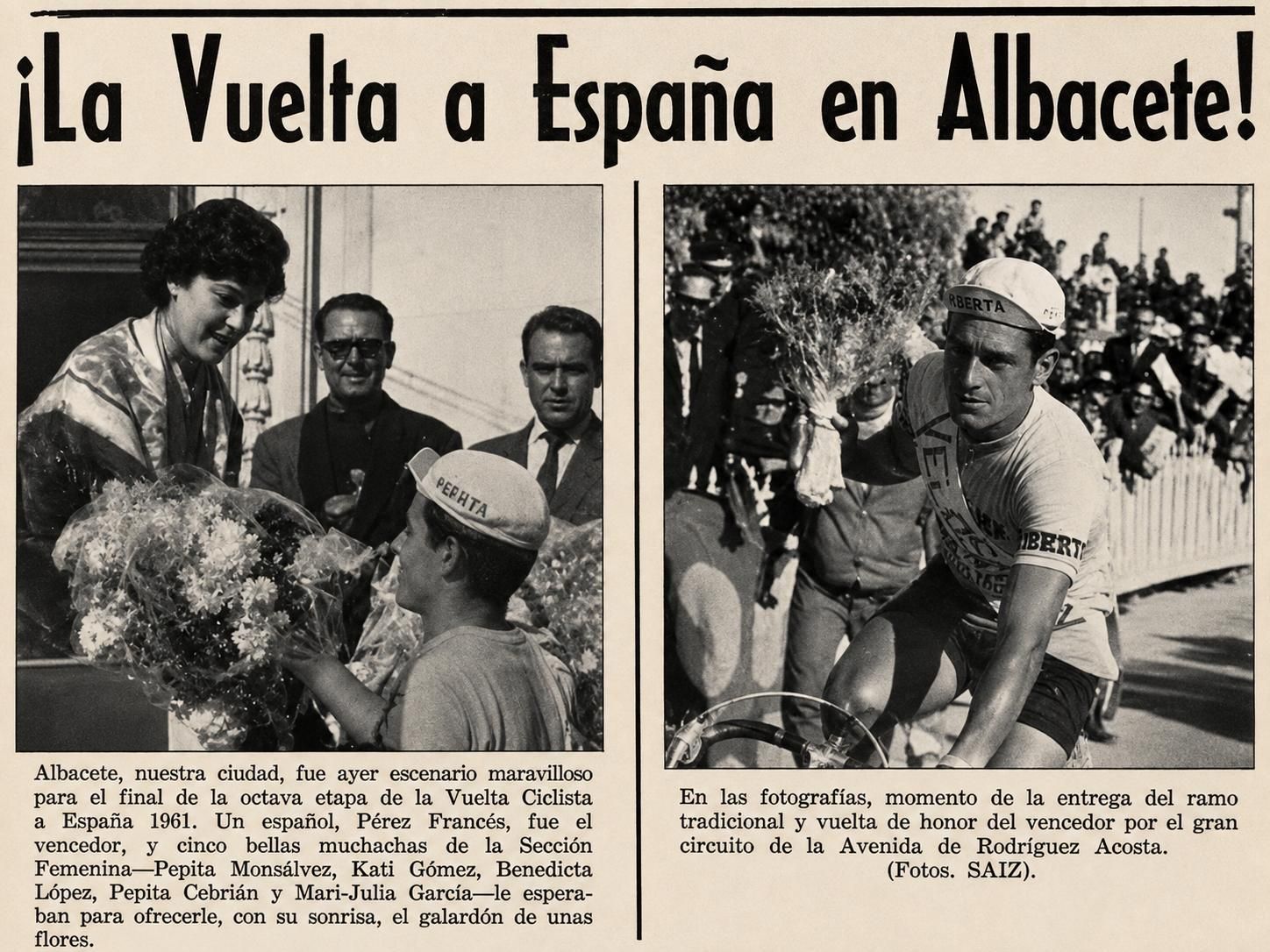 Paso de La Vuelta por Albacete en 1961