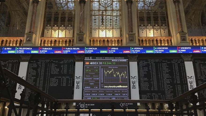 La bolsa sube el 1,7 % y recupera los 8.200 puntos por el alza de Wall Street