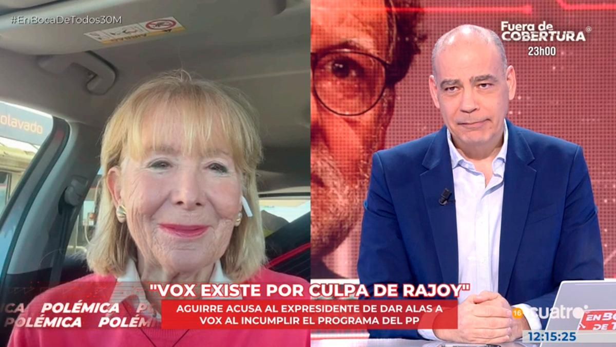 Esperanza Aguirre, en el programa 'En boca de todos' de Cuatro