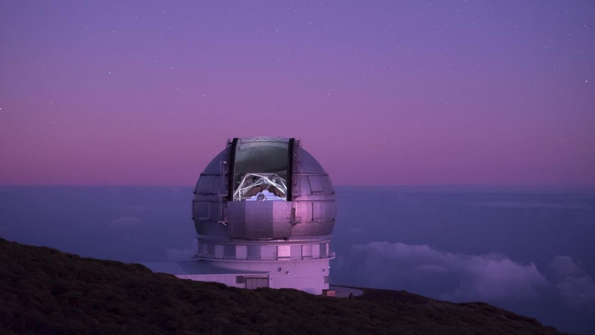 El Gran Telescopio de Canarias (GTC o Grantecan), en el Observatorio del Roque de Los Muchachos, en las cumbres del municipio ee Garafía. Crédito: Daniel López