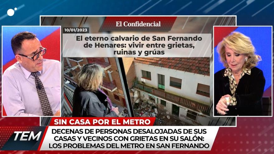 Enganchón de Risto y Esperanza Aguirre por interrumpir su monólogo: "Estás repitiéndote"