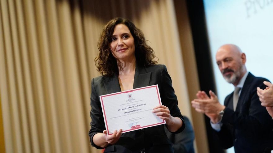 Isabel Díaz Ayuso recibe el reconocimiento Alumni ilustre de la UCM
REMITIDA / HANDOUT por COMUNIDAD DE MADRID