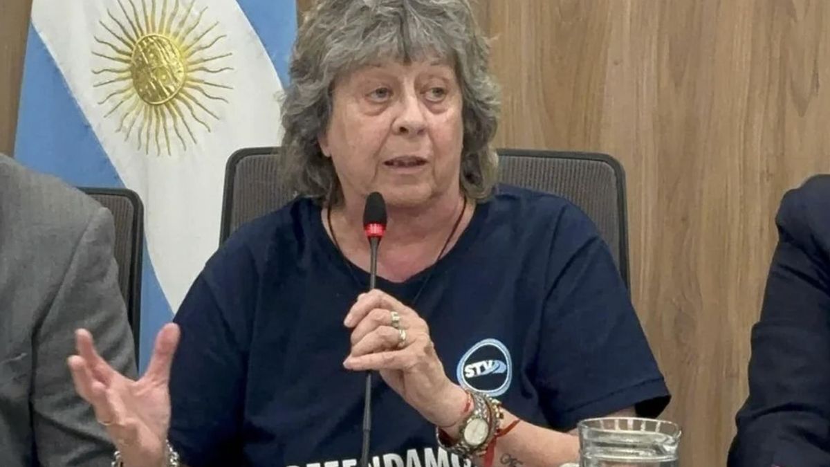 Graciela Aleñá, secretaria general del Sindicato de Trabajadores Viales.
