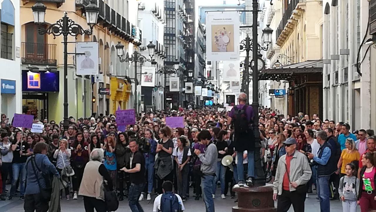 Manifestación en Zaragoza con motivo de la sentencia contra La Manada