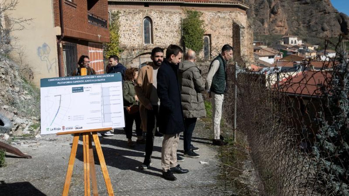 Un año después del derrumbe de la torre en Viguera, se proyecta la construcción de un muro de contención de 47 metros