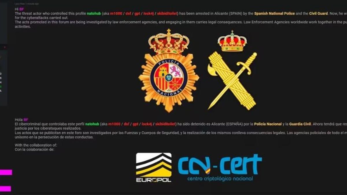 Un detenido por la filtración masiva de datos personales de miembros de instituciones sensibles del Estado