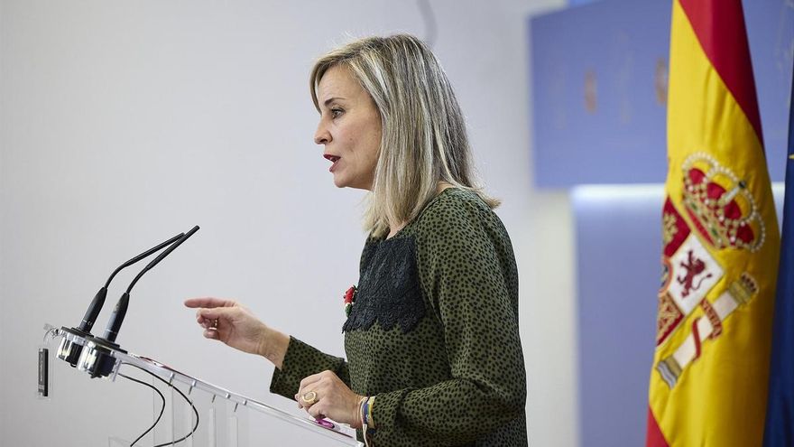 La diputada del grupo parlamentario de Sumar, Verónica Martínez Barbero, en el Congreso de los Diputados