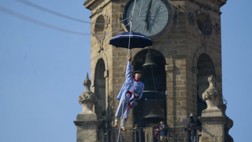 Celedón abre las fiestas de Vitoria con una llamada contra las agresiones y pro Palestina
