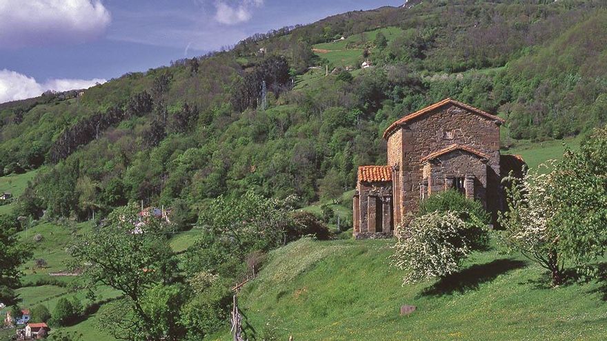 Iglesia de Santa Cristina de Lena, en Asturias